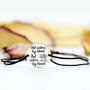 Bratara reglabila personalizata / Not sister by blood but sister by heart / Argint 925