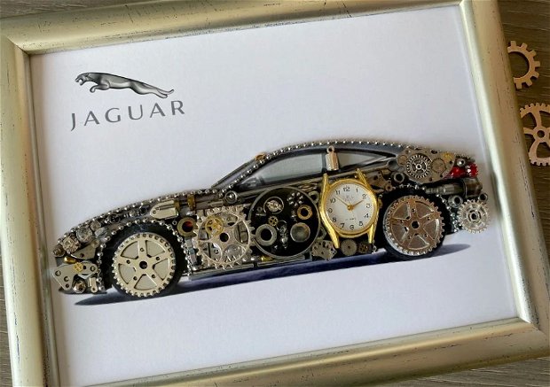Masina model Jaguar Cod M 616・Arta Masinilor・Arta digitala・Cadouri Craciun barbati
