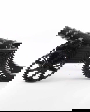 Minitun decorativ din fonta antil black