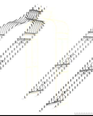 Arcada pentru trandafiri din fier forjat antik green