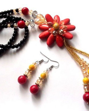 set cu howlite si cristale 45256