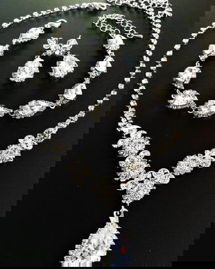 set bijuterii festive  cu zirconii