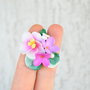 Flori de mar, lacramioare si liliac- Brosa martisor