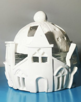 Suport Lumanare White City Dome