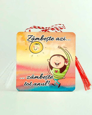 Martisoare cu magnet, personalizate cu mesaj