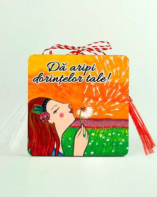 Martisor magnet cu mesaj