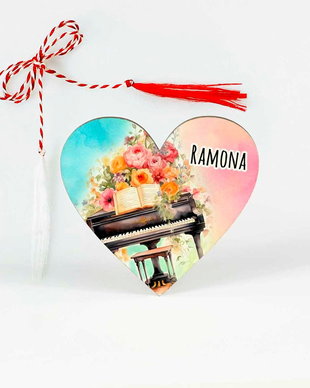 Martisor lemn profesor muzica