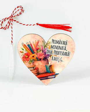 Martisor personalizat profesoara / invatatoare / educatoare