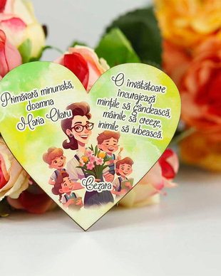 Magnet cu mesaj invatatoare/profesoara - martisor