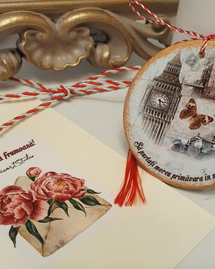 Martisor personalizat, profesor Lima Engleza