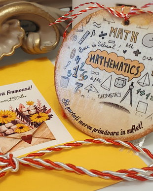 Martisor personalizat, profesor Matematica