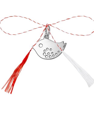 Pandantiv martisor vrabiuta, argint 925