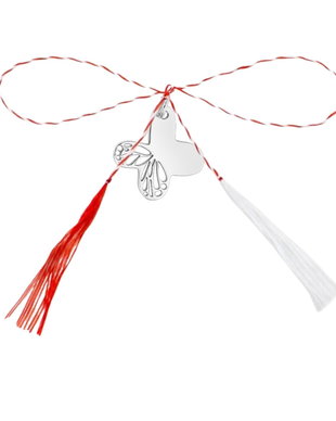 Pandantiv martisor din argint, fluturas mic decupat, ambalaj inclus