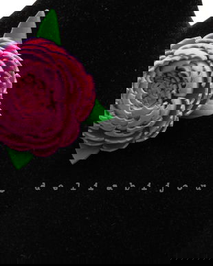 Brosa statement handmade unicat - Martisor - floare (cod953)