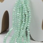 Cristale din sticla, rondelle, 3x2.5 mm, AB, vernil