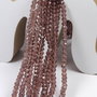 Cristale din sticla, rondelle, 3.5x3 mm, purpurii