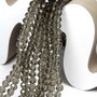 Cristale din sticla, rondelle, 4x3.5 mm, gri