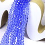 Cristale din sticla, rondelle, 4x3.5 mm, albastre-A034-D14