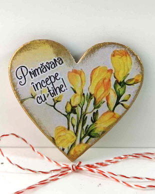 Martisor personalizat cu frezii