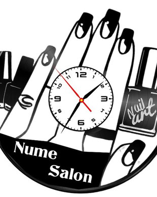 ceas de perete "NAIL SALON  MODEL 2"