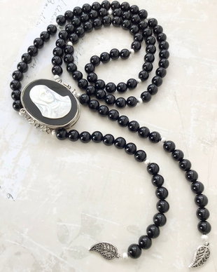 Colier MARIA onix negru