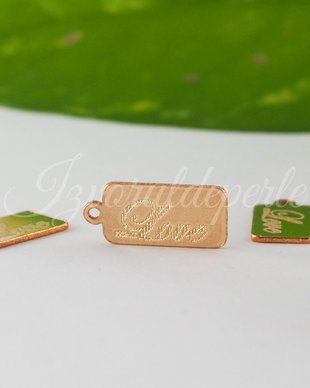 Charm gold filled 14k, 6x13.6mm (1)