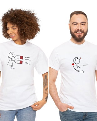 Set tricouri cuplu, personalizate