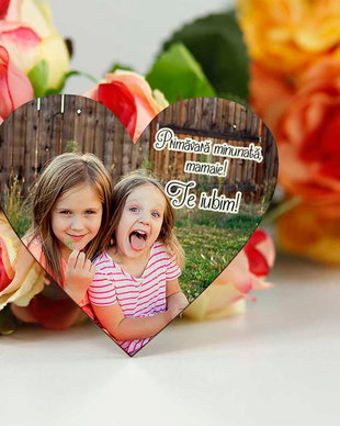 Magnet martisor cu poza pentru mamaia/bunica