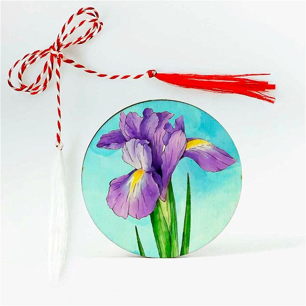 Martisor cu flori de iris