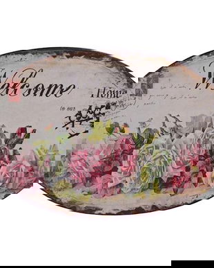 Decoratiune ovala Welcome