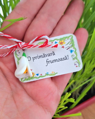 Martisoare ghiocei / Ghiocei fimo