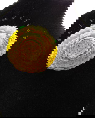 Brosa statement handmade unicat - Martisor - floare (cod957)