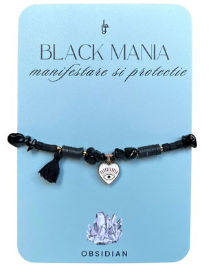 BRATARA OBSIDIAN BLACK MANIA - MANIFESTARE SI PROTECTIE