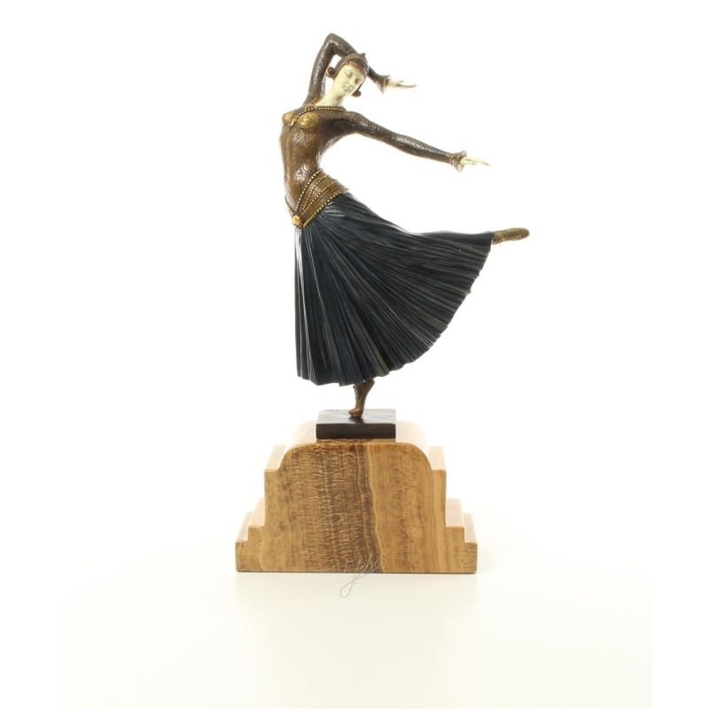 Ayouta- statueta Art Deco din bronz