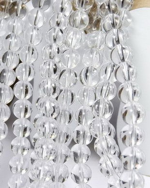 Margele din sticla, rotunde, 4 mm, transparente