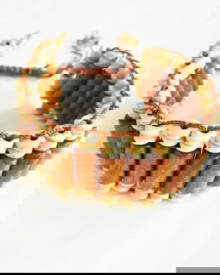 bratara de lemn cu noduri culisante