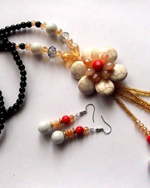 set cu howlite si cristale 45294