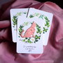 Martisor plantabil - hartie manuala cu seminte de flori