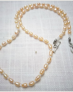 COLIER- PERLE CREM-NATUR DE CULTURA