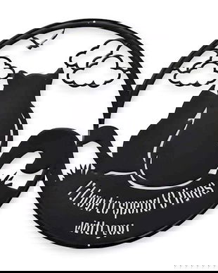 Doua pisici-decoratiune metalica pentru perete