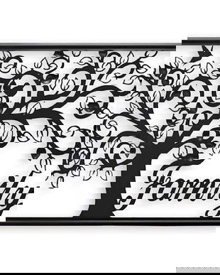 Copacul familiei-decoratiune metalica pentru perete