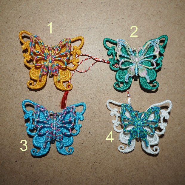 Martisor fluture dublu culori degrade