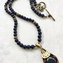 Colier vintage onix negru