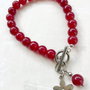 Bratara MARTISOR jad rosu visiniu