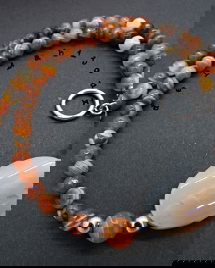 Colier /choker handmade unicat - agate (cod763)