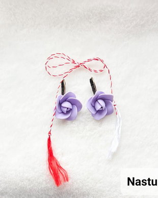 Cercei martisor: Trandafiri