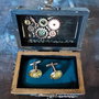 Cutie cu butoni pentru camasa-SteamPunk
