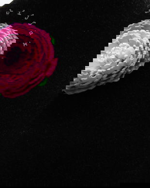 Brosa statement handmade unicat - Martisor - floare (cod963)