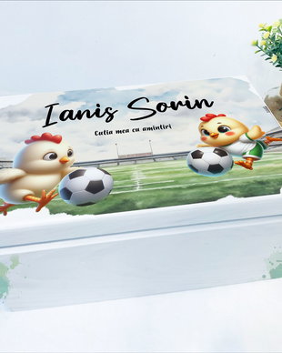 Cutie Amintiri Personalizată - Puisorii fotbalisti