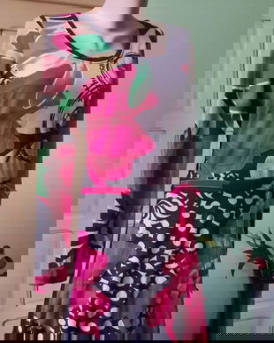 Rochie Desigual cu cordon catifea